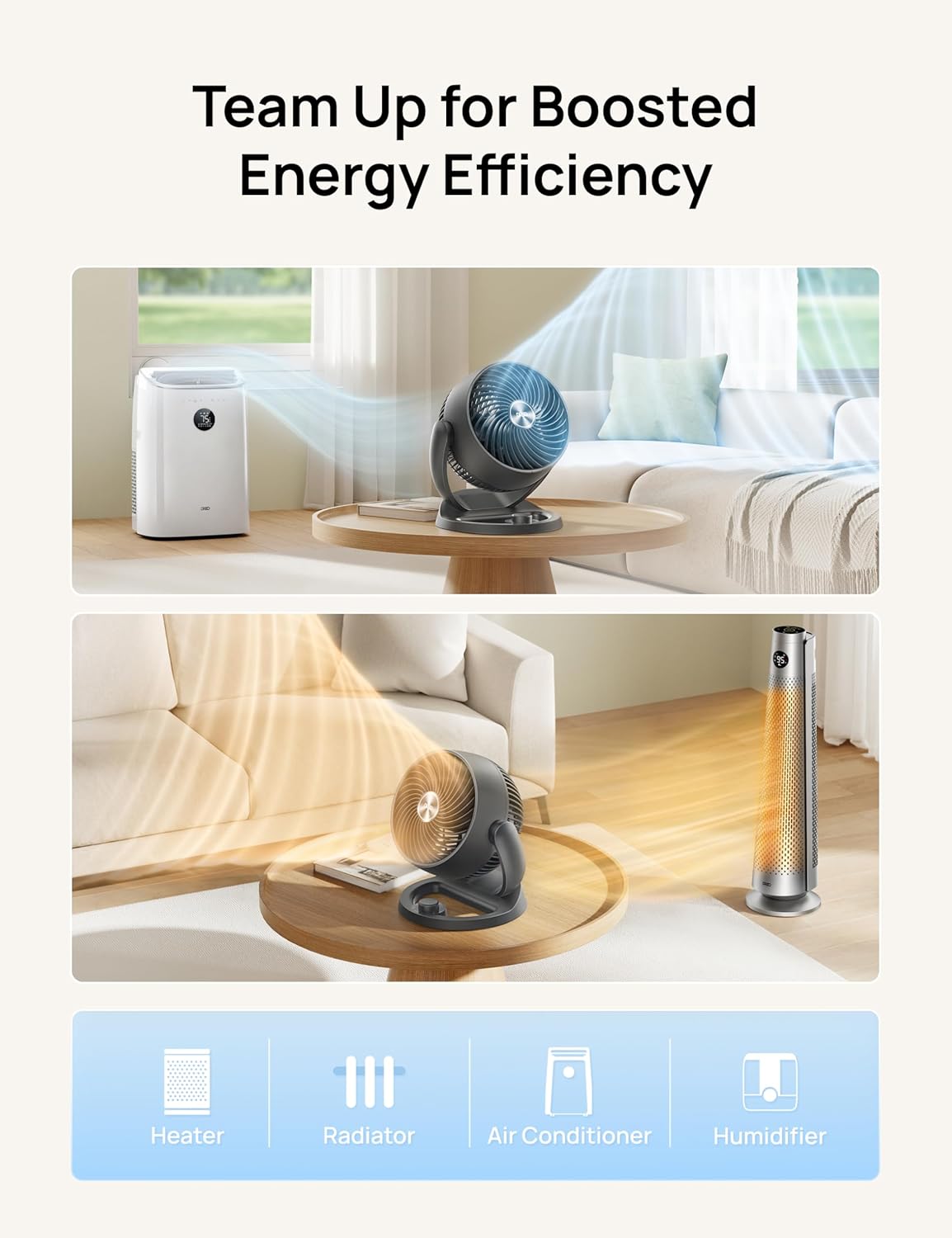 Table Air Circulator Fans