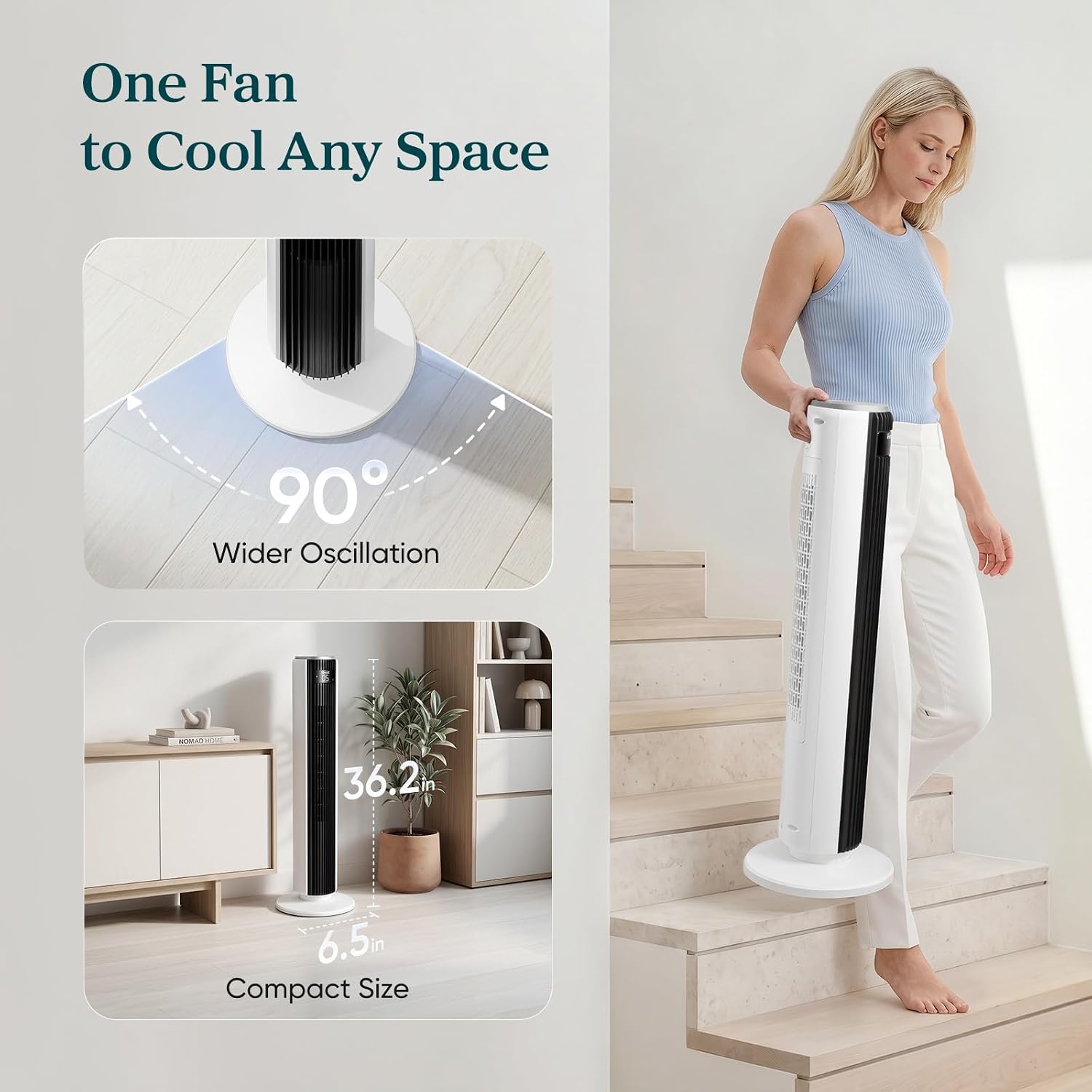 Standing Fan with 28dB