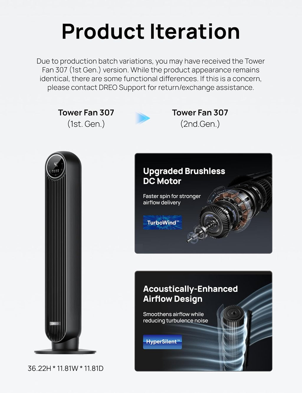 Tower Fan for Bedroom