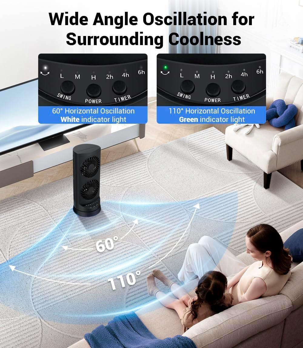 Tower Cooling Fans that Blow Cold Air