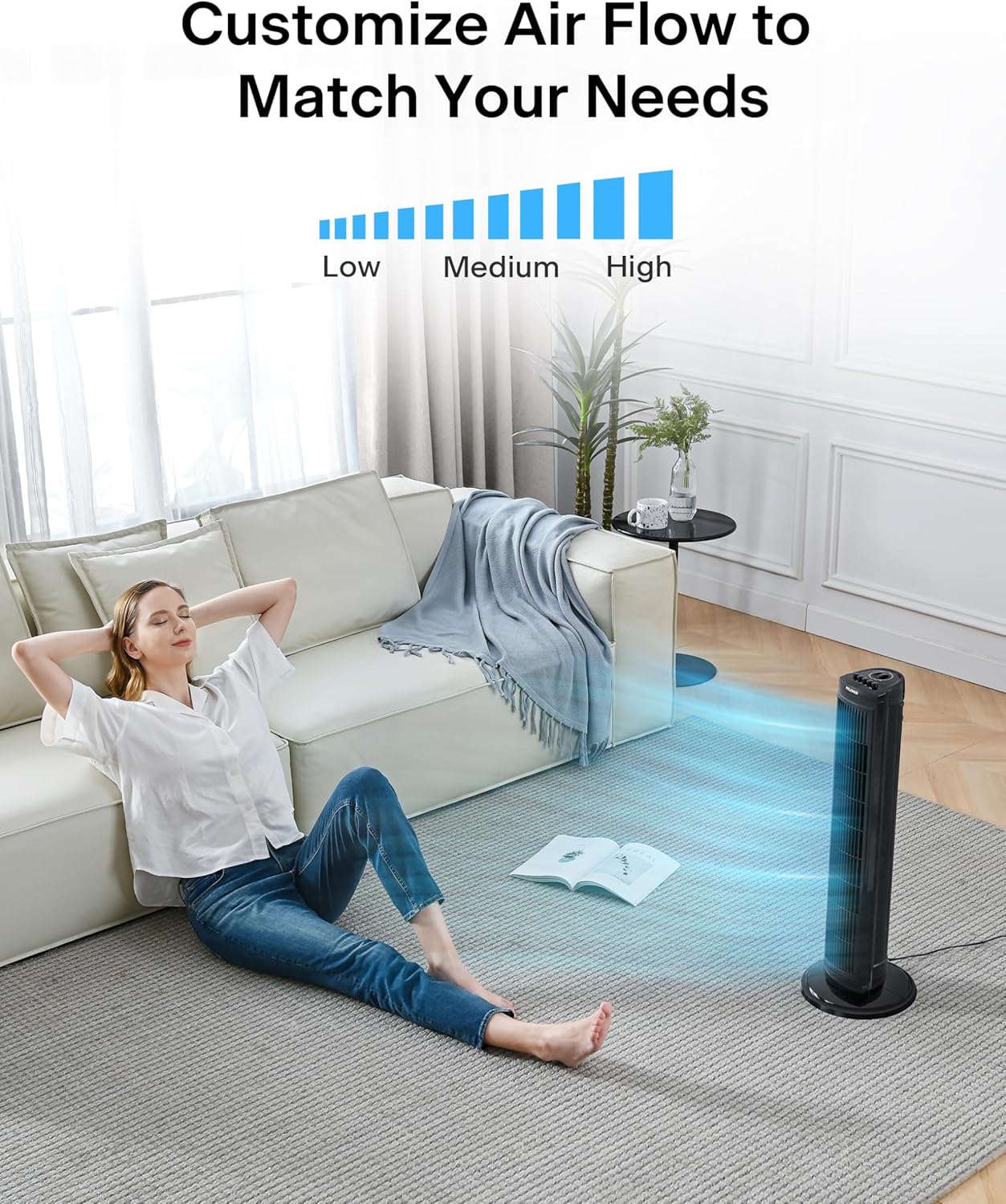 Tower Fan for Bedroom