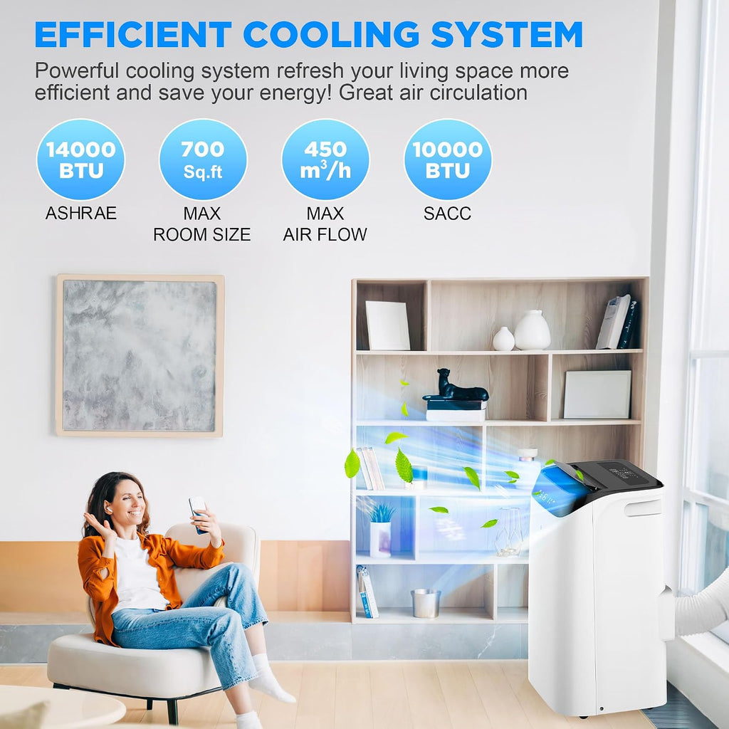 3-in-1 Free Standing Cooling AC Unit with Fan