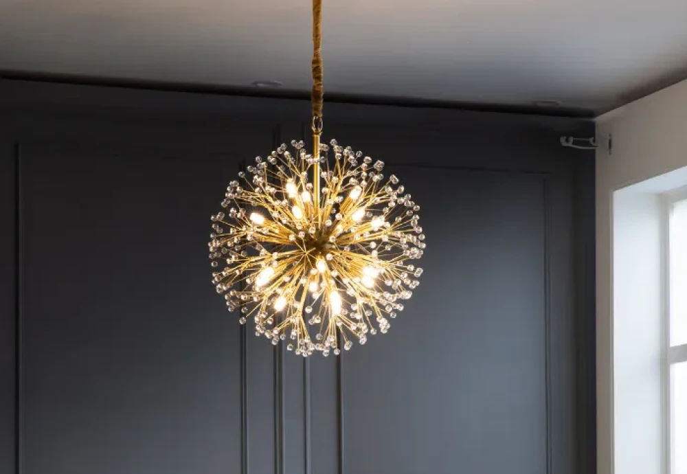 globe crystal chandelier