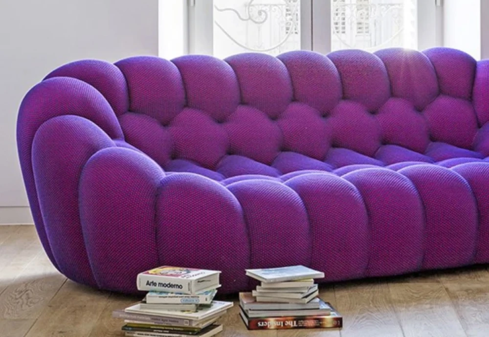 bubble curved 3 4 seat sofa